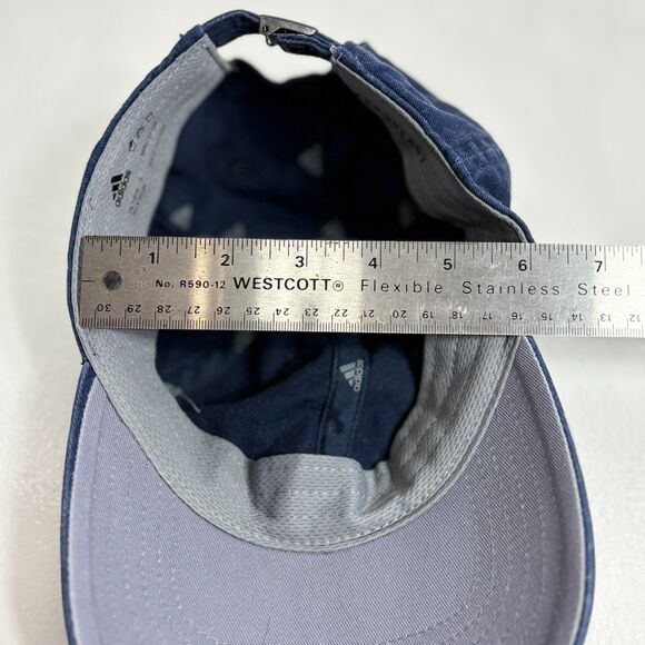 Adidas Areoready Adjustable Baseball Cap Hat Navy Blue Youth - Picture 7 of 11